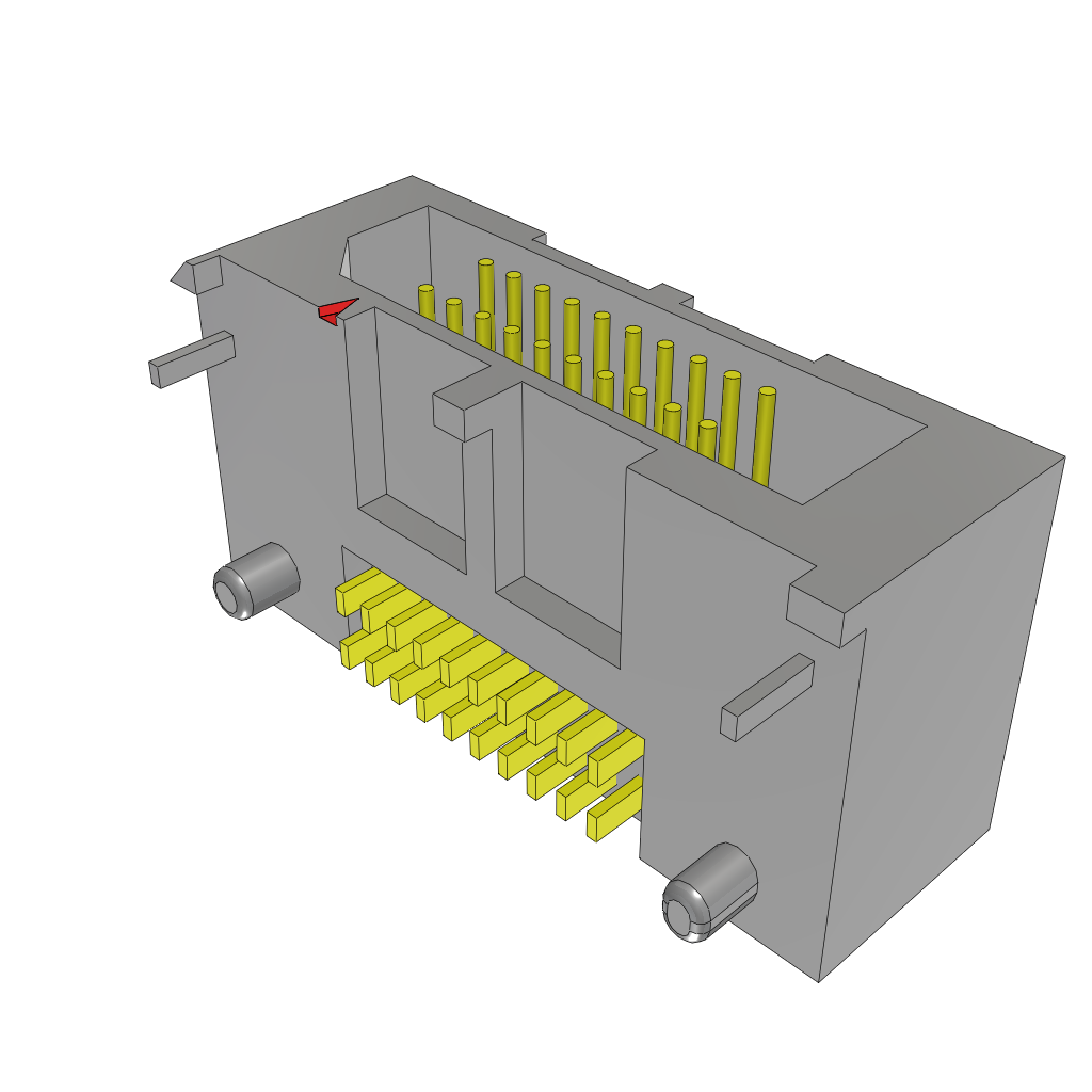 Samtec-TEM-110-02-DH1-L-D-A Embases de raccordement et réceptacles PCB Conn Shrouded Header HDR 20 POS 0.8mm Solder RA SMD Tray