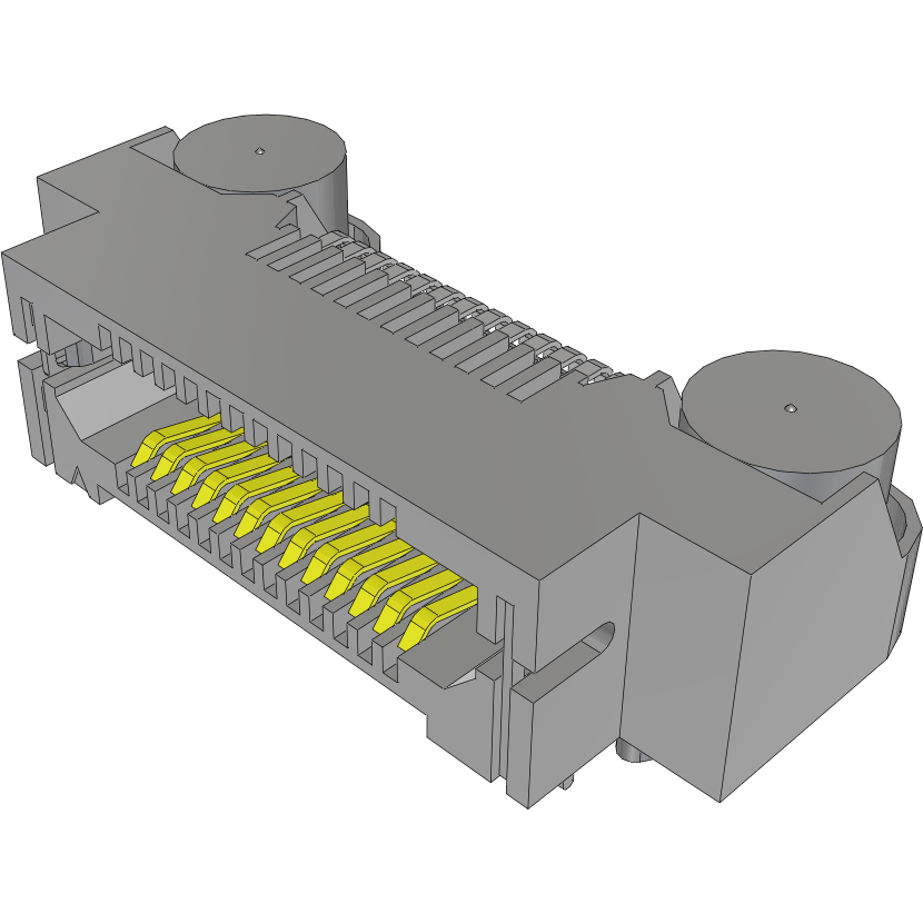 Samtec-ERF8-013-01-L-D-RA-FR Connector Headers and PCB Receptacles Conn Micro High Speed Socket Strip SKT 26 POS 0.8mm Solder RA Side Entry SMD T/R