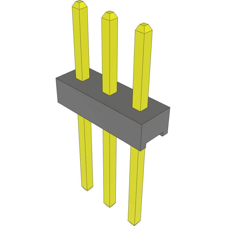 Samtec-MTMM-103-08-S-S-160 连接器插头及 PCB 插座 Conn Unshrouded Header HDR 3 POS 2mm Solder ST Thru-Hole Bulk