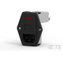 TE Connectivity-3-6609956-7 Power Entry Modules Power Entry Module Unfiltered M 3 POS (115VAC/230)VACVAC Fuse ST 1 Port