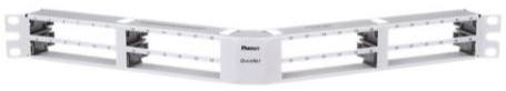Panduit-QAPP48HDVNSWH Steckverbinderzubehör Modular Patch Panels, Angled Style