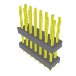Conn Board Stacker HDR 14 POS 2.54mm Solder ST Top Entry Thru-Hole Bulk