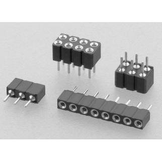 W+P PRODUCTS GmbH-253-05-1-50-00 Steckverbinderleisten und Leiterplattenbuchsen Conn Socket Strip SKT 5 POS 2.54mm Solder ST Thru-Hole