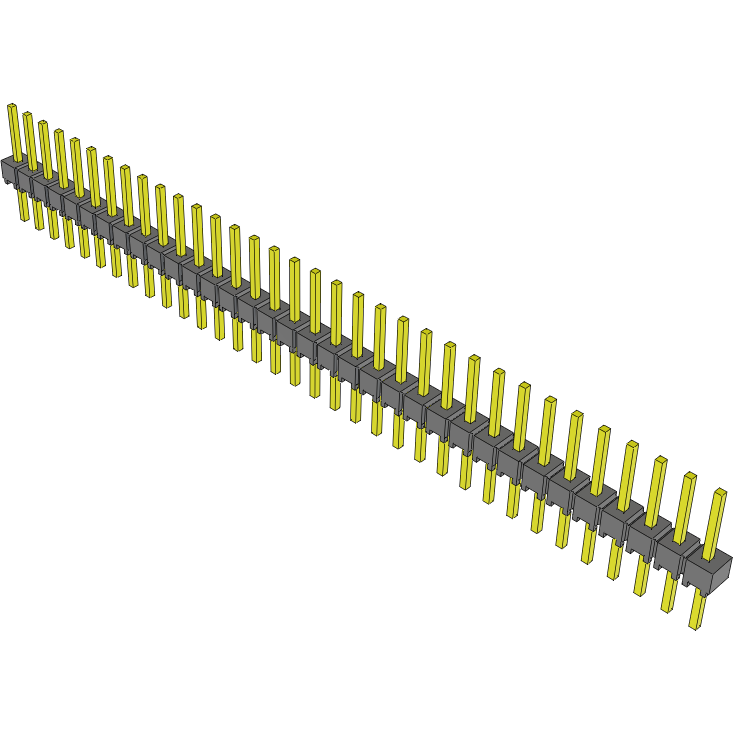 Samtec-MTSW-134-08-S-S-250 Steckverbinderleisten und Leiterplattenbuchsen Conn Unshrouded Header HDR 34 POS 2.54mm Solder ST Top Entry Thru-Hole Bulk