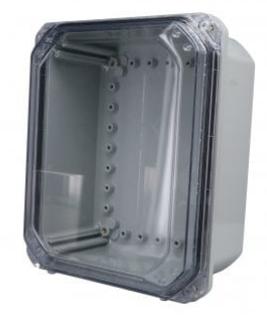 Bud Industries-DPS-28708-C 箱、罩及架 Light Gray Polycarbonate Bracket Mount Heavy Duty NEMA 6P/IP68 Screw Cover PC Enclosure
