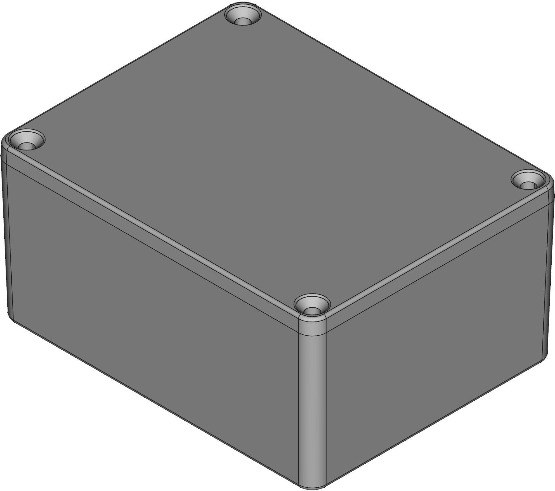 Hammond Manufacturing-1550Z113BK  Black Die Cast Aluminum Wall Mount Watertight Enclosure