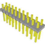 Conn Unshrouded Header HDR 20 POS 2.54mm Solder ST Top Entry Thru-Hole Bulk