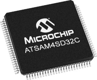 Microchip Technology-ATSAM4SD32CA-AN Microcontrollers - MCUs MCU 32-bit ARM Cortex M4 RISC 2MB Flash 1.2V/3.3V 100-Pin LQFP Tray