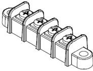 Molex-0387406110 Blocs de raccordement de terminaux Conn Barrier Strip 10 POS 11.11mm Solder ST Thru-Hole 15A/Contact