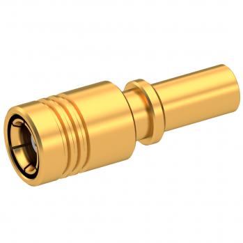 Radiall-R114083000W Conector RF Conn SMB 0Hz to 4GHz 50Ohm Crimp ST Cable Mount PL Gold Over Nickel