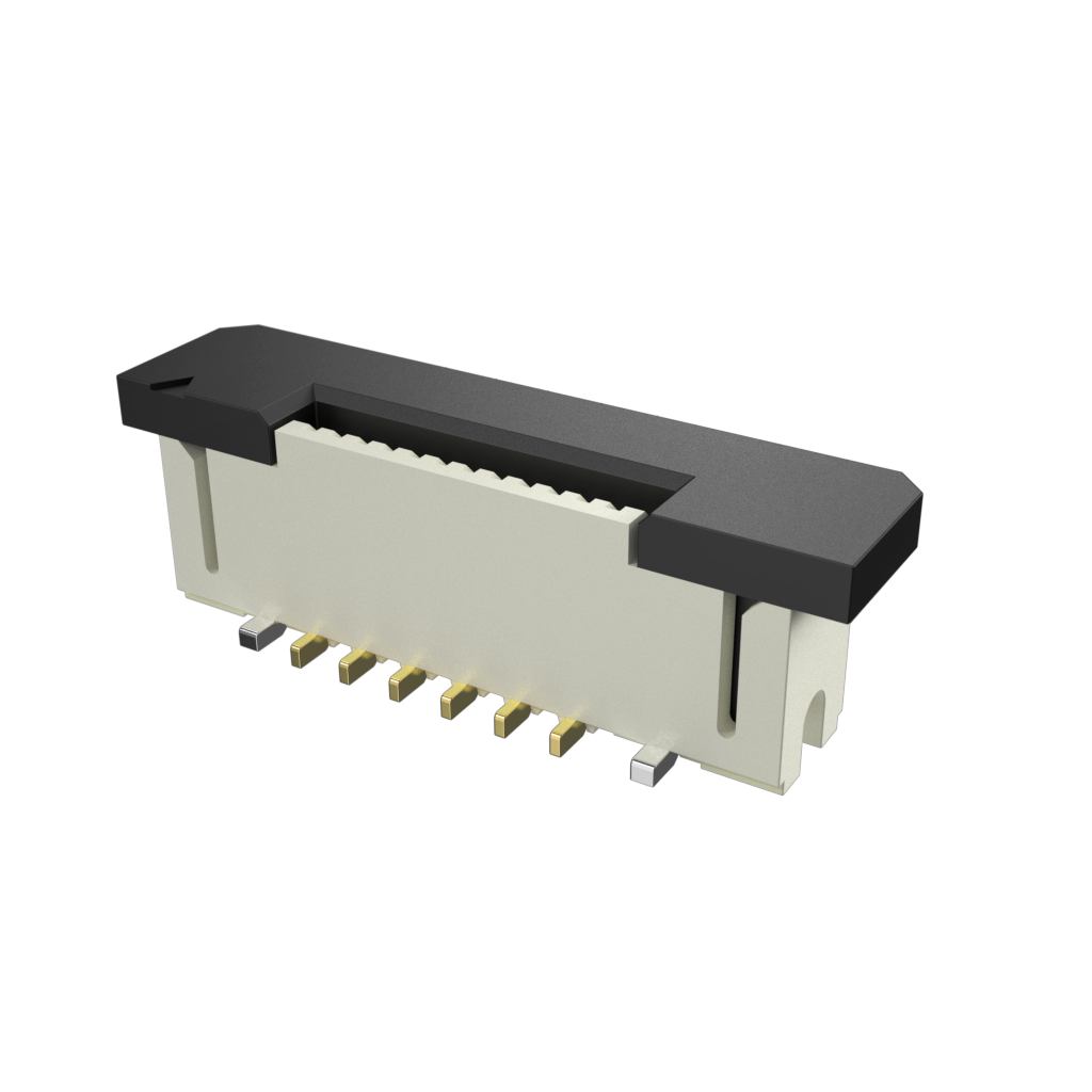 Amphenol Communications Solutions-F31Z-1A7H1-11012 FFC-FPC 连接器 Conn FFC/FPC Connector SKT 12 POS 0.5mm Solder ST SMD T/R