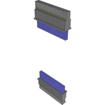 Cable Assembly Discrete Wire 0.254m 28AWG Socket Strip to Socket Strip 40 to 40 POS SKT-SKT Crimp-Crimp TIGER EYE™ Layer