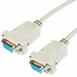 Assmann WSW components, Inc-AK231-2 Andere Kabelbaugruppen D-Sub cables Serial connection cable DB female 9 pins 9 wire cable shielded 28 AWG DB female 9 pins 2m beige