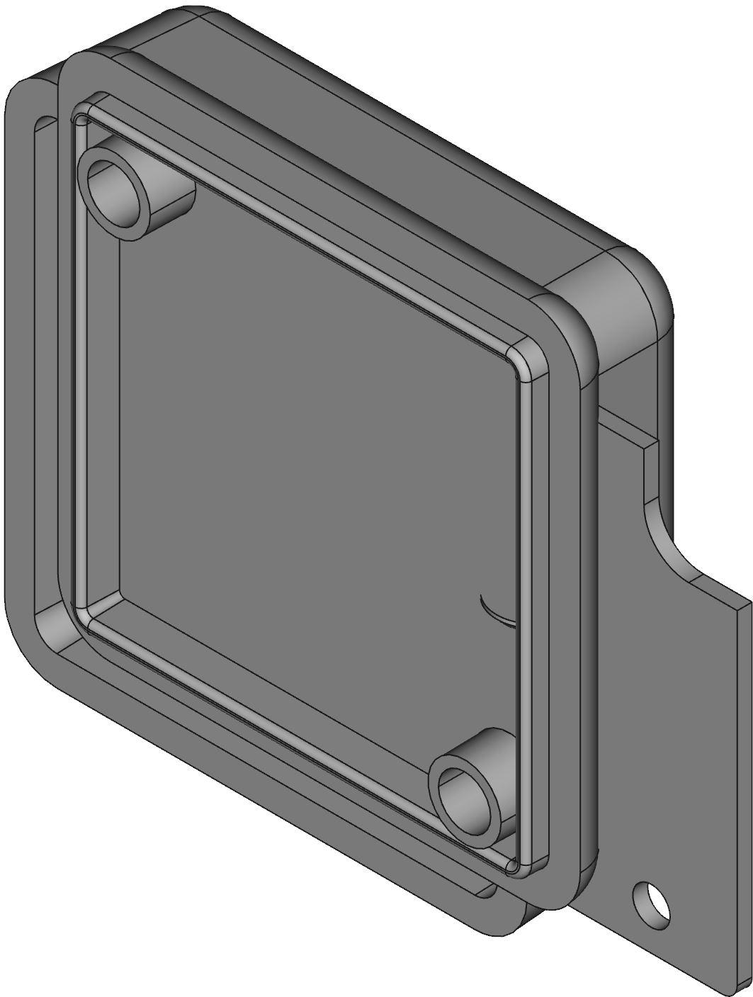 Hammond Manufacturing-1551NTBU  Translucent Blue Acrylonitrile Butadiene Styrene Wall Mount Hand Held Enclosure