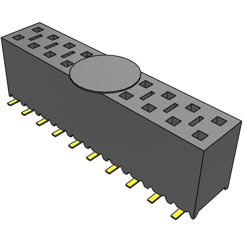 Samtec-SSM-110-S-DV-K Piastre connettori e prese PCB Conn Socket Strip SKT 20 POS 2.54mm Solder ST Top Entry SMD Tube
