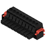Weidmuller-1924690000 连接器接线板 Conn Plug-in Terminal Block F 9 POS 10.16mm Screw RA Cable Mount 60A Box