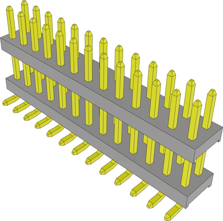 Samtec-SQW-113-01-F-D-VS Embases de raccordement et réceptacles PCB Conn Socket Strip SKT 26 POS 2mm Solder ST Top Entry SMD Tube
