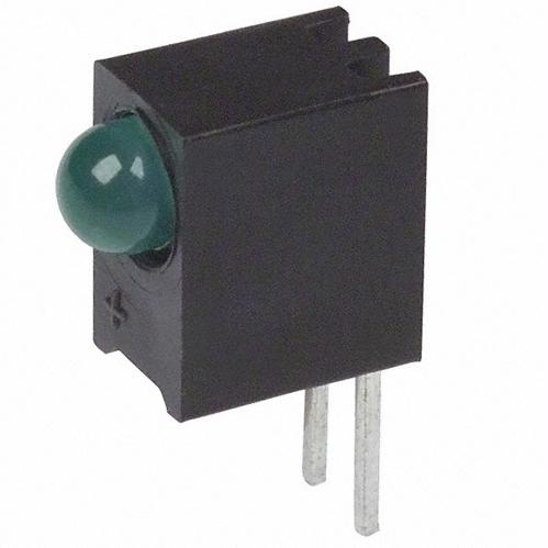 Visual Communications-5652F5-5V LED Circuit Board Indicator LED 3mm 1POS Right Angle 5V Green