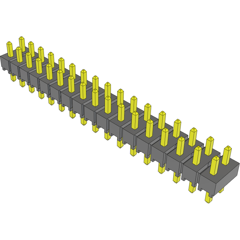 Samtec-TSW-117-06-L-D Steckverbinderleisten und Leiterplattenbuchsen Conn Unshrouded Header HDR 34 POS 2.54mm Solder ST Top Entry Thru-Hole Bulk
