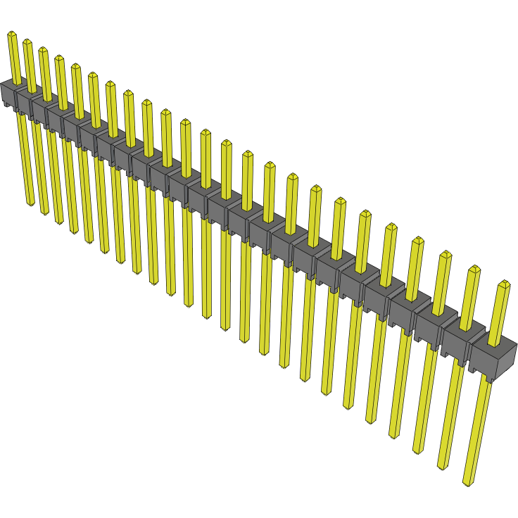 Samtec-HTSW-124-10-G-S Piastre connettori e prese PCB Conn Unshrouded Header HDR 24 POS 2.54mm Solder ST Top Entry Thru-Hole Bulk