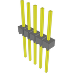 Conn Unshrouded Header HDR 5 POS 2.54mm Solder ST Top Entry Thru-Hole Bulk