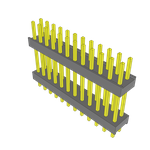 Conn Board Stacker HDR 24 POS 2.54mm Solder ST Top Entry Thru-Hole Bulk