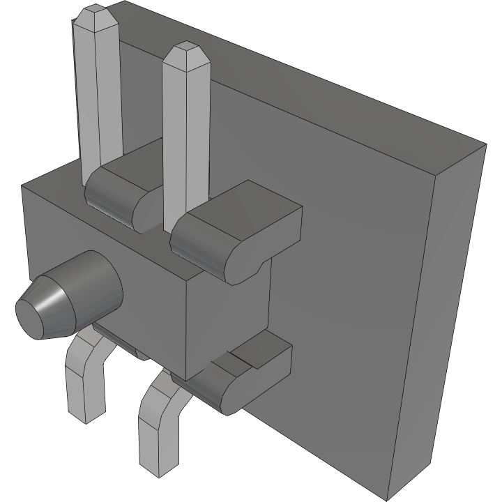 Samtec-MMT-102-01-T-SH-A-P-TR Piastre connettori e prese PCB Conn Unshrouded Header HDR 2 POS 2mm Solder RA Side Entry SMD T/R