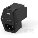 Power Entry Module EMI Filtered M 3 POS (115VAC/230)VACVAC 10A/Contact Fuse/Switch ST 1 Port
