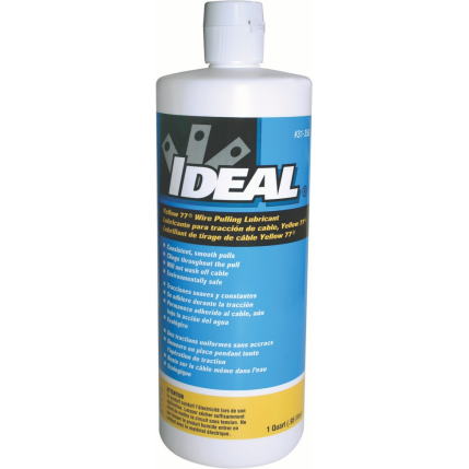 IDEAL Industries-31-358 Industrial Lubricants Yellow 77 Wire Pulling Lubricant 1-Quart Squeeze Bottle