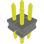 Conn Socket Strip SKT 4 POS 2mm Press Fit ST Thru-Hole Layer