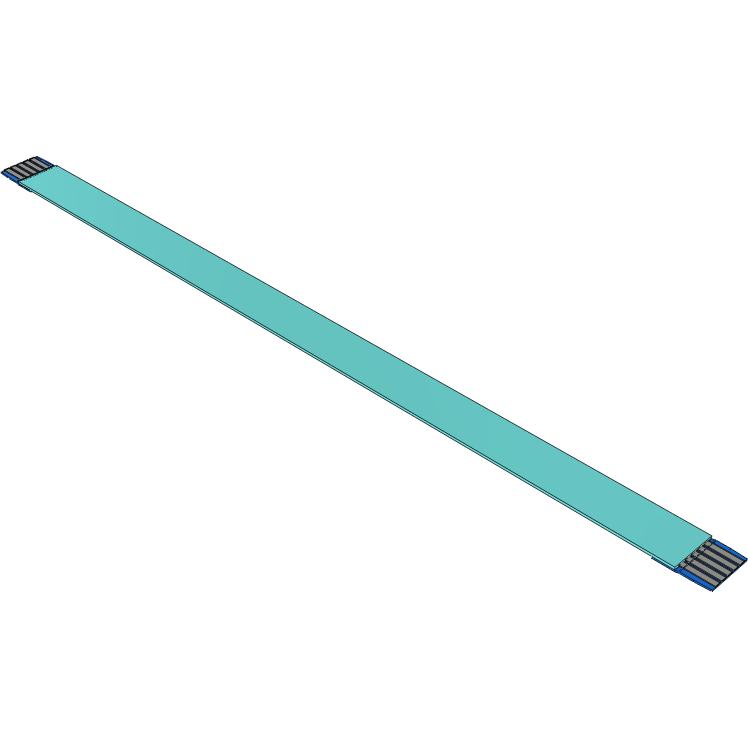 Samtec-FJ-05-D-03.93-4 Flachband Kabelbaugruppen Cable Assembly 0.099m 1mm 5 to 5POS FFC to FFC Bulk