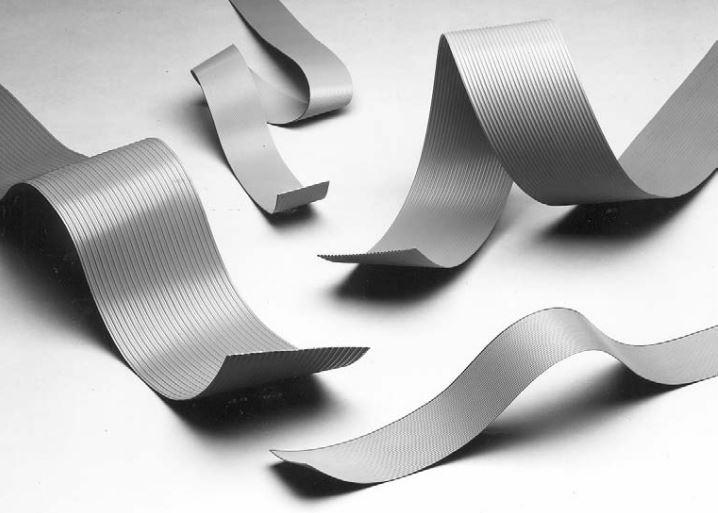 TE Connectivity-2-57040-0  Flat Ribbon Cable Polyvinyl Chloride 8Conductors 28AWG 300V Gray 30.5m Reel