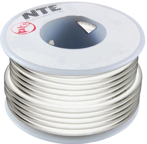 NTE Electronics-WH22-09-100 Cable Single Conductor Hook-up Wire 22AWG 30.48m Tinned Copper 300V 6A