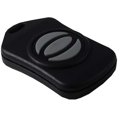 CamdenBoss Ltd-2955-20R-3 Cajas, compartimentos y anaqueles Black Acrylonitrile Butadiene Styrene Round Keyfob With Button Enclosure