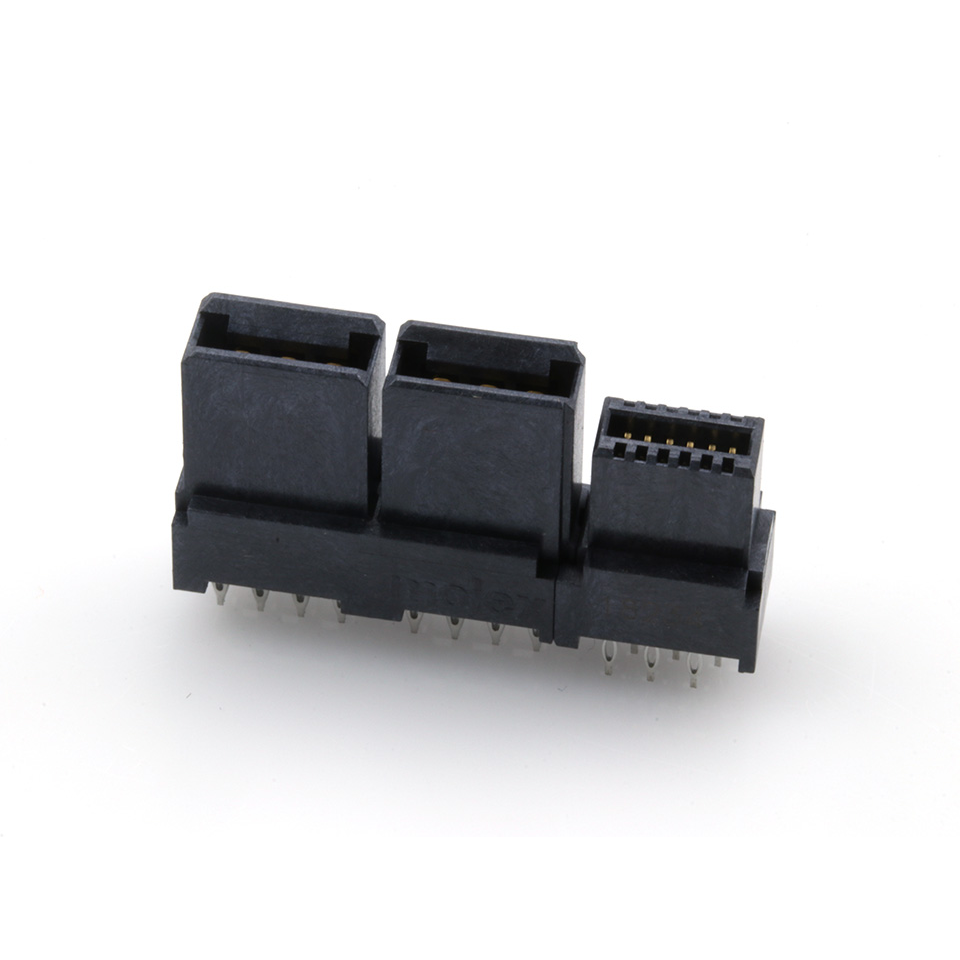 Molex-0461144121 Piastre connettori e prese PCB Conn Board to Board RCP 4Power/12Signal POS 2.5mm/1.27mm Press Fit ST Top Entry Thru-Hole EXTreme LPHPower Tube