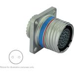 Conn Circular SKT 2 POS Crimp ST Flange Mount 2 Terminal 1 Port