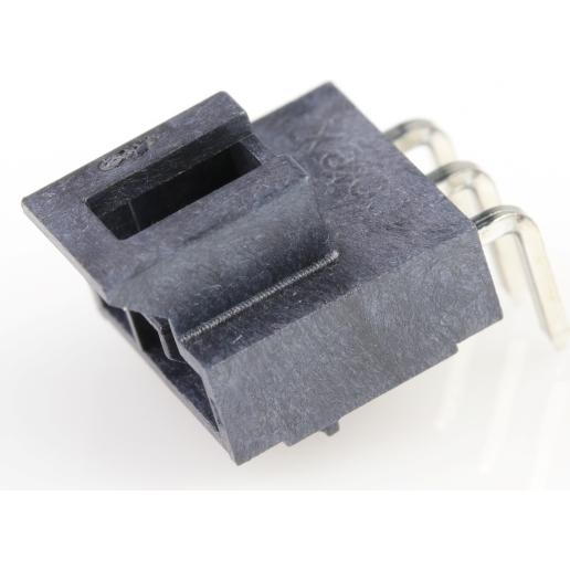 Molex-1053131103 Embases de raccordement et réceptacles PCB Conn Wire to Board HDR 3Power POS 2.5mm Solder RA Side Entry Thru-Hole Tray