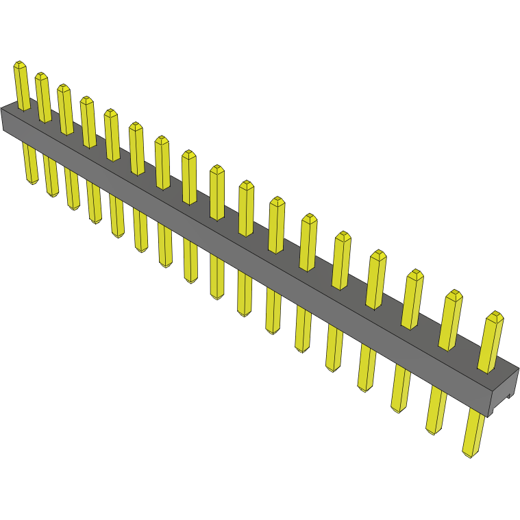 Samtec-MTMM-117-04-S-S-117 Piastre connettori e prese PCB Conn Unshrouded Header HDR 17 POS 2mm Solder ST Top Entry Thru-Hole Bulk