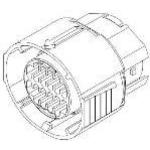 20Wayblack Micro-Pack 100Wsealed Female Connector Assembly, Max Current 7.5 Amps