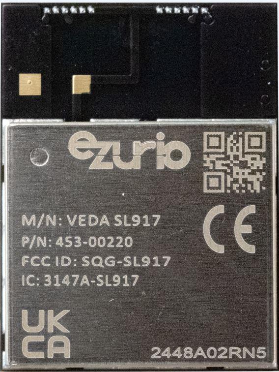 Ezurio-453-00220C Combo Wireless Module WLAN+BT Module 2412MHz to 2472MHz