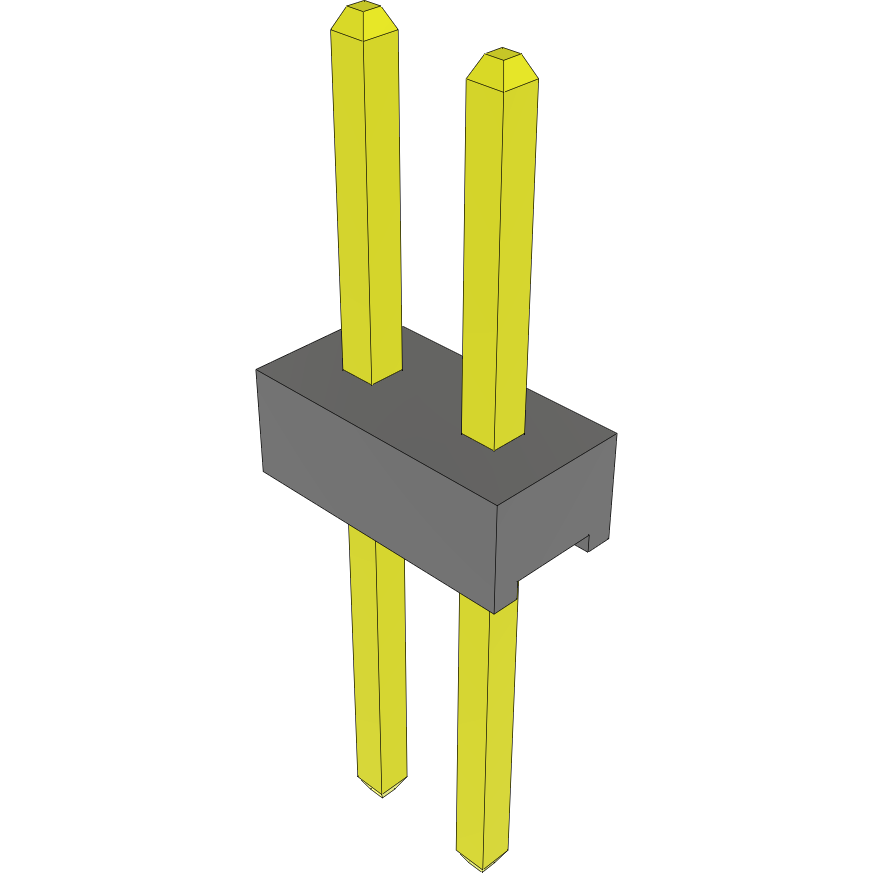 Samtec-MTMM-102-07-S-S-175 Connector Headers and PCB Receptacles Conn Unshrouded Header HDR 2 POS 2mm Solder ST Top Entry Thru-Hole Tube