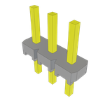 Conn Socket Strip SKT 3 POS 2.54mm Solder ST Thru-Hole Bulk