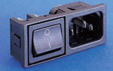 Bulgin Components PLC-BZM27/Z0000/53D Moduli di ingresso potenza Power Entry Module Unfiltered M 3 POS 250VAC 10A Switch ST 1 Port