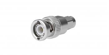 Radiall-R191301000 RF-Steckverbinder Conn SMA-BNC Adapter 0Hz to 4GHz 50Ohm ST M/M Gold