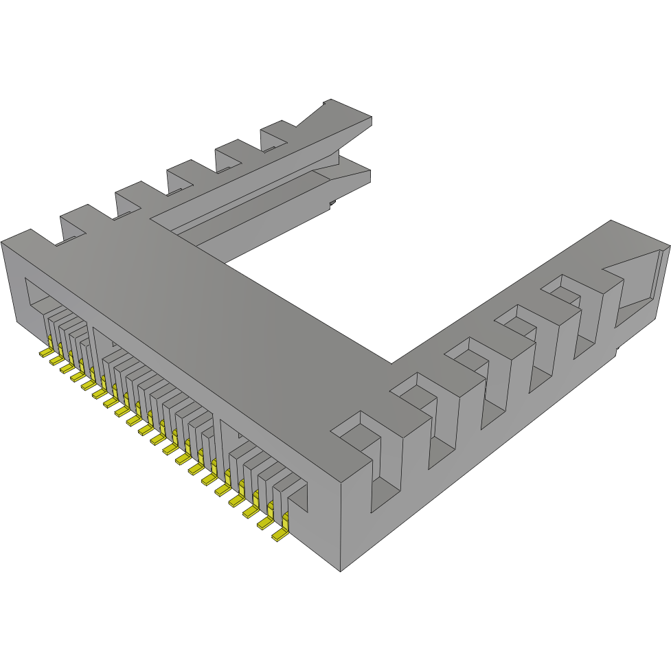 Samtec-MB1-120-01-F-S-02-SL Conector de borde de tarjeta Conn Card Edge SKT 20 POS 1mm Solder RA SMD Tube