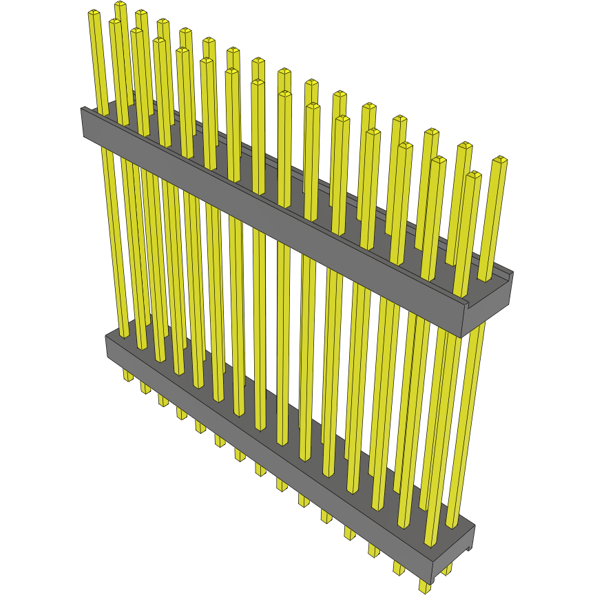 Samtec-DW-15-14-T-D-1000 Connector Headers and PCB Receptacles Conn Board Stacker HDR 30 POS 2.54mm Solder ST Top Entry Thru-Hole Bulk