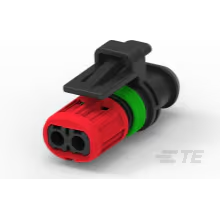 TE Connectivity-1337245-3 分立接线罩连接器 Conn Housing RCP 2 POS 5.46mm Crimp ST Cable Mount Black Bag