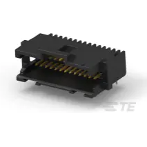 TE Connectivity-6-104069-3 连接器插头及 PCB 插座 Conn Shrouded Header HDR 26 POS 1.27mm Solder RA Side Entry Thru-Hole Box