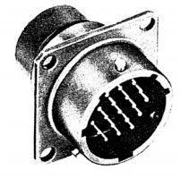 Amphenol-45102E1210P50 Steckverbinder, rund Conn Circular PIN 10 POS Solder ST Flange Mount 10 Terminal 1 Port