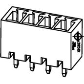 Molex-0395111505 Piastre connettori e prese PCB Conn Shrouded Header (4 Sides) HDR 5 POS 3.81mm Solder ST Top Entry Thru-Hole Eurostyle